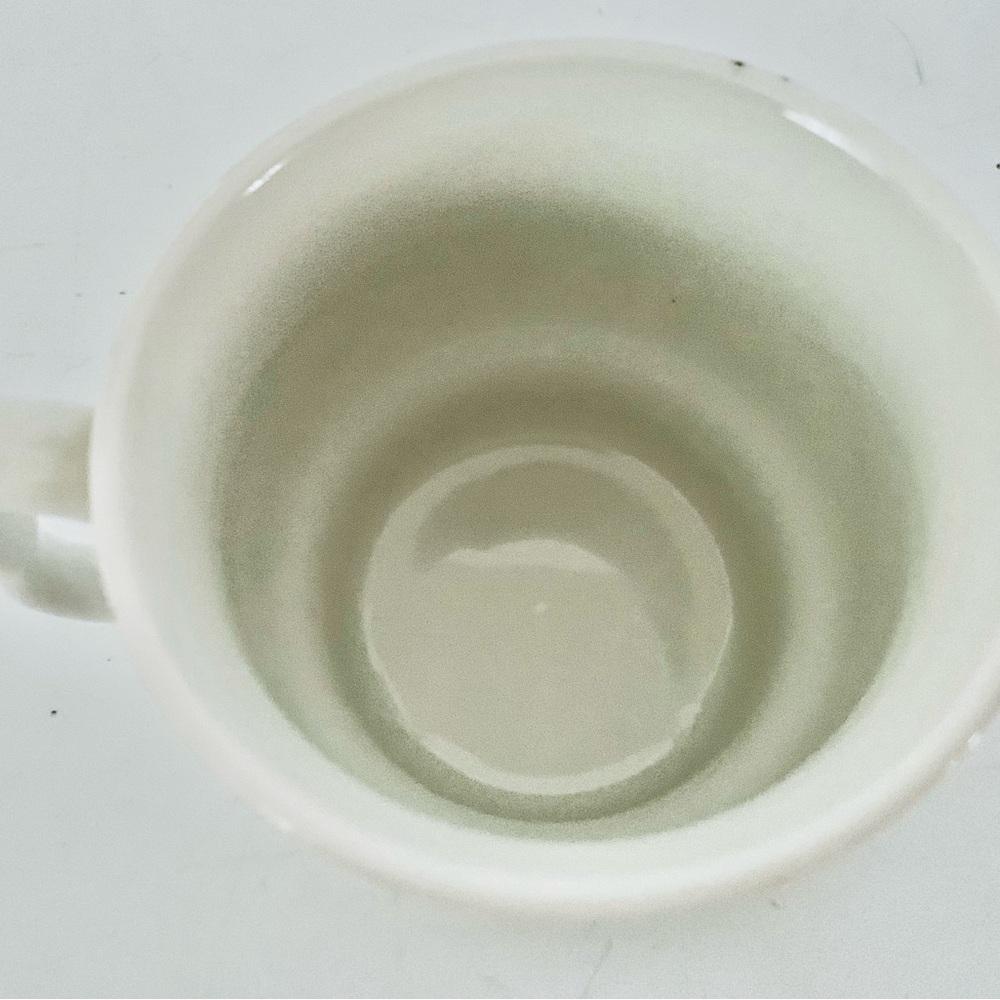 Retro Vibtage 1960s Floral Striped Daisy Ceramic Mug made in Japan - Picture 3 of 4